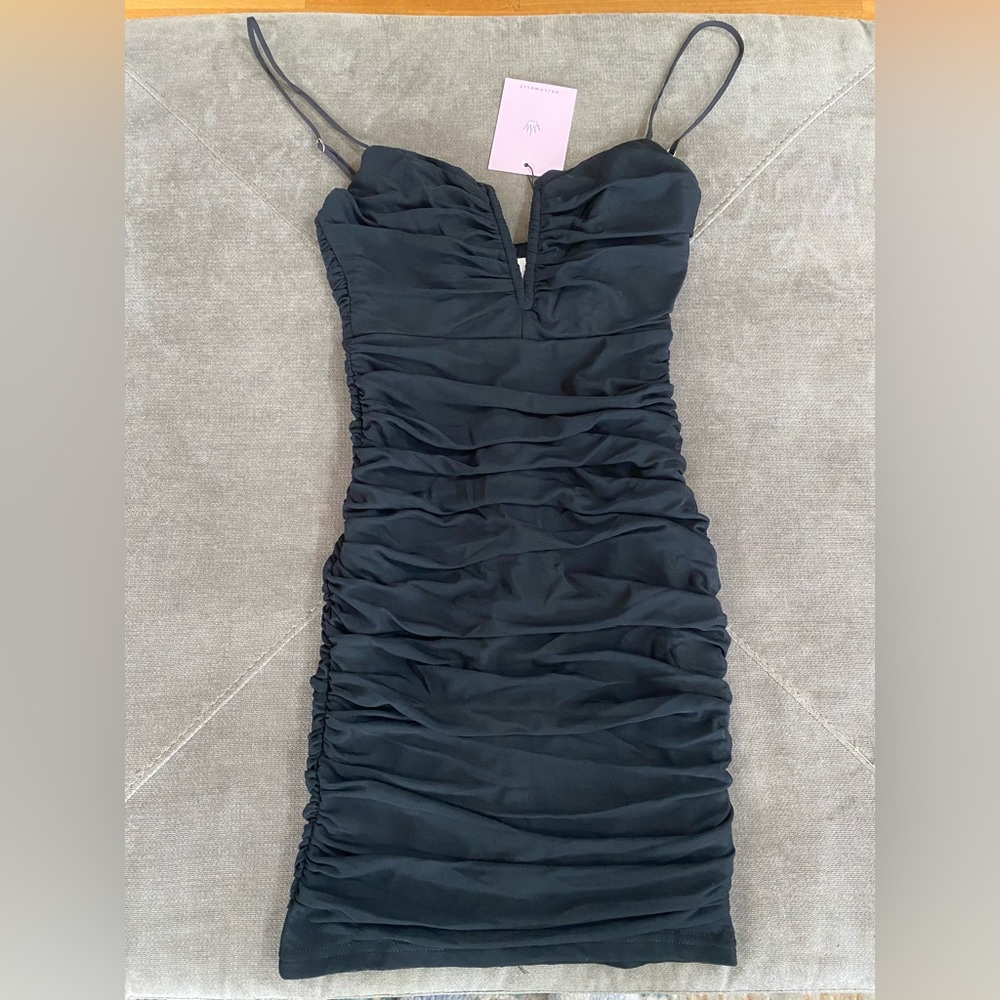 Hello Molly “Popping Champagne Dress Black”